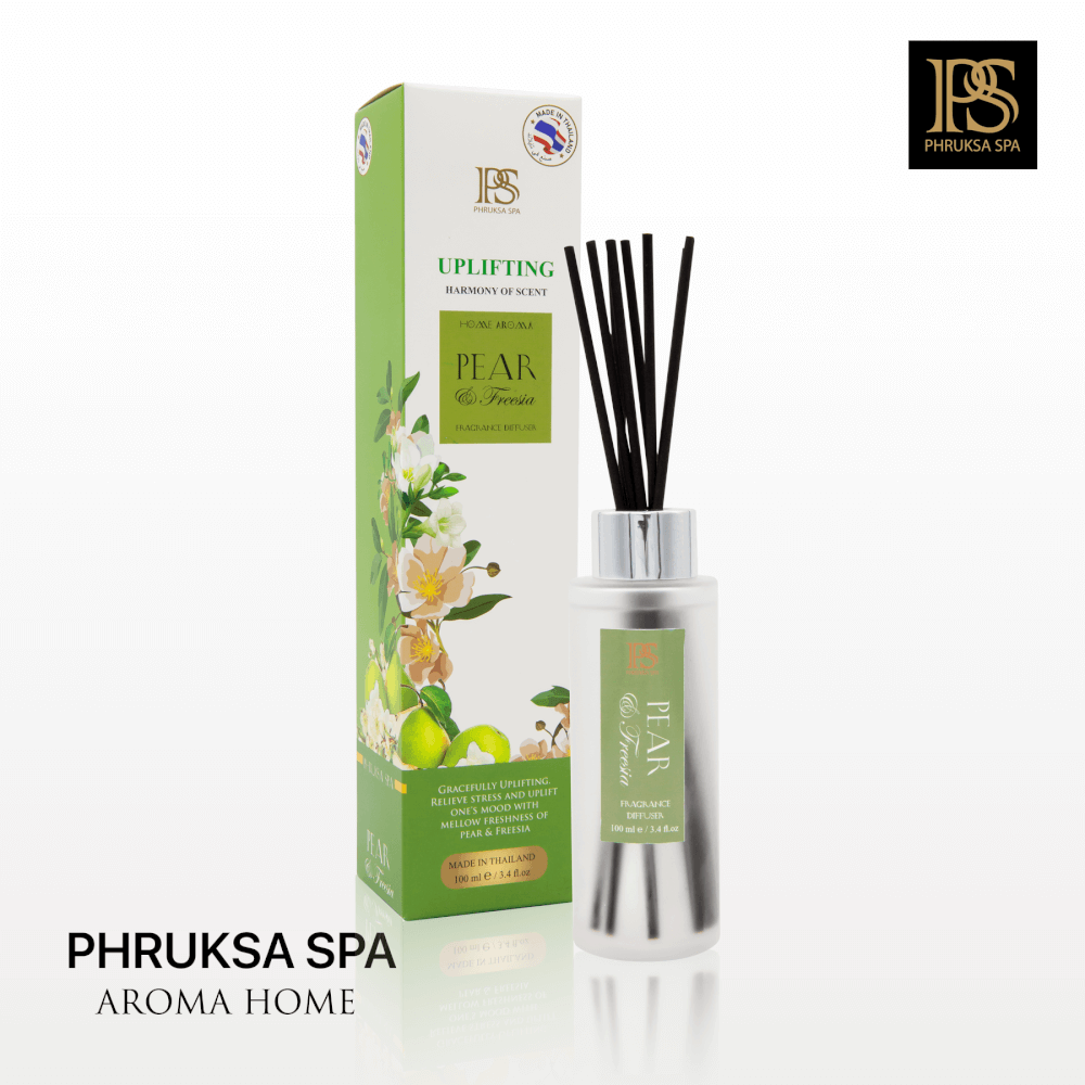 ก้านไม้หอมปรับอากาศ PHRUKSA SPA  ขนาด 100 มล.  กลิ่นแพร์ ฟรีเซีย_1